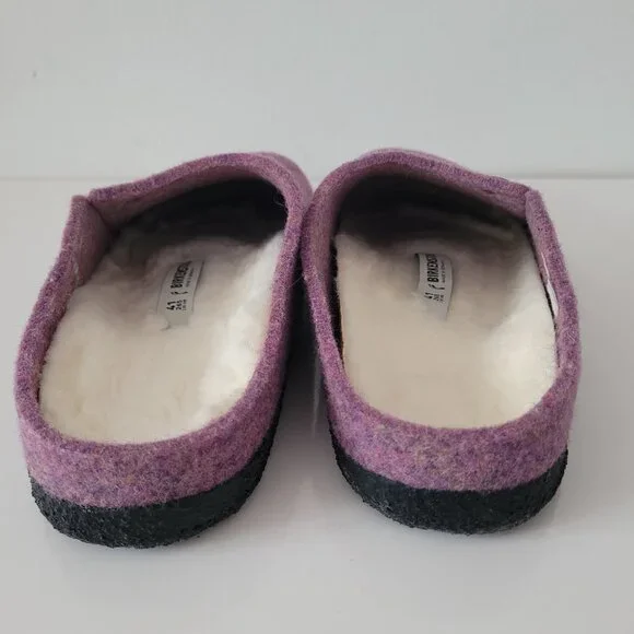 LIKE NEW! Birkenstock Zermatt Shearling Slippers in Mauve-Size 41 - Picture 5 of 10